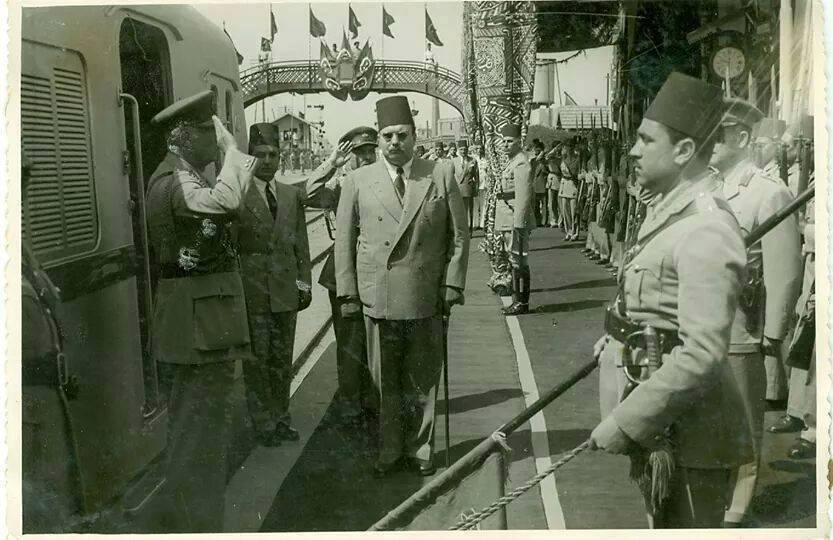زيارة الملك فاروق الى مصانع غزل المحلة - مايو 1948